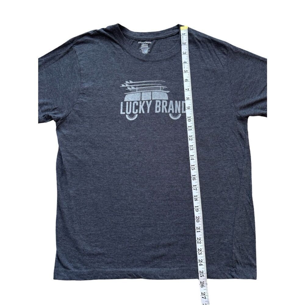 Lucky Brand Mens Grey Graphic Surf Van Tee - Picture 4 of 5